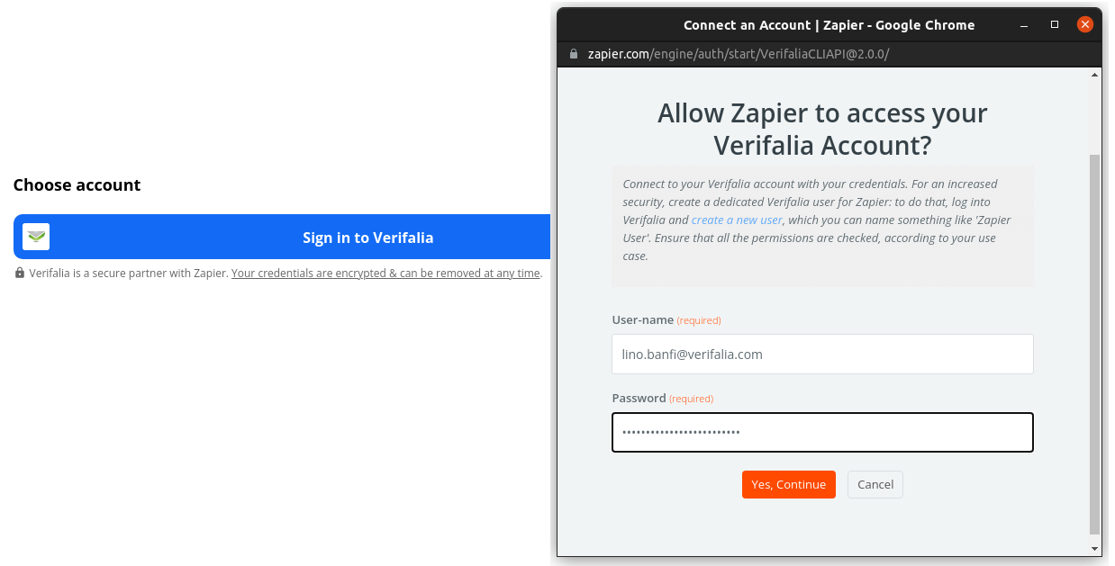 Choose Verifalia account