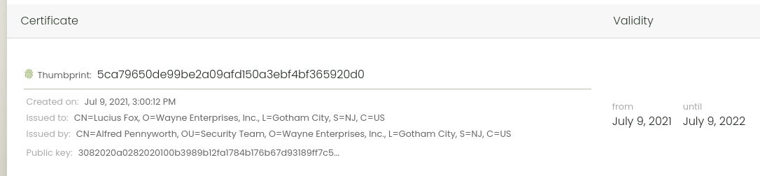 Managing X.509 TLS client certificates in Verifalia